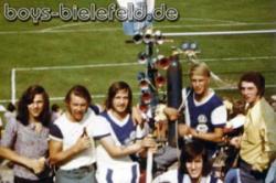 Saison 1973-74: 
Pressluftfanfaren auf Block 3