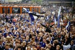 Saison 1979-80: 
Aufstiegsfeier am Bielefelder Rathaus