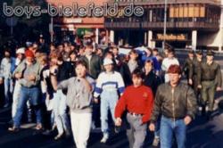 26. Oktober 1985: 
Auf dem Weg zum Stadion des KSV Hessen Kassel