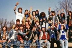 13. Februar 1982: 
Befreundete Fangruppen beim Spiel Eintracht Braunschweig - DSC