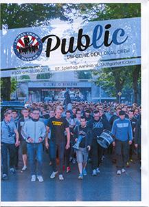 pubLiC - Ausgabe 100 - 119 (Kurvenflyer)
(Saison 2014-15 / Auflage: je 1000 / 8 Seiten)