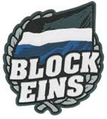 [b]Block Eins e.V. 2015[/b]
(gewebt, Auflage 100 Stück)