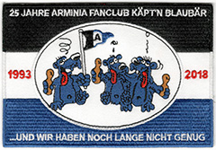 [b]Fan-Club Käptn Blaubär 1993[/b]
(gestickt, Auflage 100 Stück)