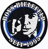 [b]BOYS Bielefeld 1995[/b]
(Rückenaufnäher, gestickt, Auflage 10 Stück)