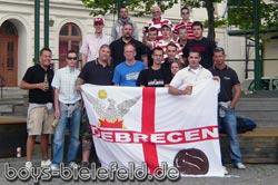 22.07.2009:
Mit unseren ungarischen Freunden beim CL-Qualifikationsspiel in Kalmar (Schweden).