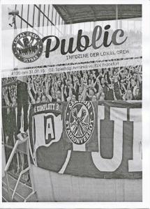 pubLiC - ab Ausgabe 120 (Kurvenflyer)
(Saison 2015-16 / Auflage: je 1000 / 8 Seiten)