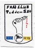 Arminia Fanclub Tod dem S04
(Fanclub hat nie existiert, Aufnäher wurde von einem Dortmunder produziert)