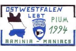 [b]Arminia - Maniacs 1994[/b]
(gestickt, Auflage 100 Stück)